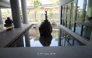 來迎觀音池蓮座湧泉之寧靜氛圍